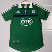 2000/2001 Panathinaikos Home  Fans Retro 1:1 Quality  Soccer Jersey