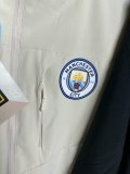 25/26  Manchester City Interchange Jacket Black White Windbreaker