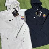 25/26  Barcelona Interchange Jacket Black White Windbreaker