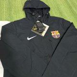 25/26  Barcelona Interchange Jacket Black White Windbreaker