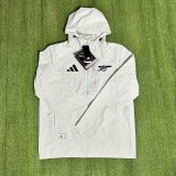 25/26 Arsenal Interchange Jacket Black White  Windbreaker