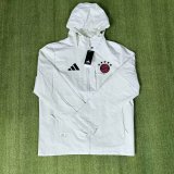 25/26  Bayern Munich  Interchange Jacket Black White  Windbreaker