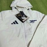 25/26 Arsenal Interchange Jacket Black White  Windbreaker
