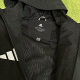 25/26 Arsenal Interchange Jacket Black White  Windbreaker