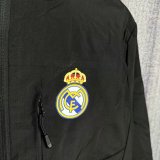 25/26 Real Madrid  Interchange Jacket Black White Windbreaker
