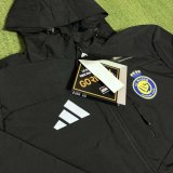 25/26 Al-Nassr FC  Interchange Jacket Black White  Windbreaker