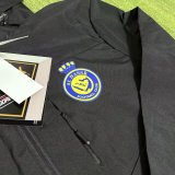 25/26 Al-Nassr FC  Interchange Jacket Black White  Windbreaker