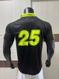25/26  Adidas Clover #25 T-shirt Black  Player 1:1 Quality Soccer Jersey