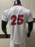 25/26  Adidas Clover #25 T-shirt White  Player 1:1 Quality Soccer Jersey