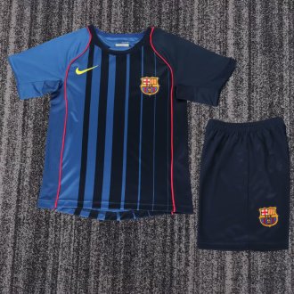 2004/2005 Barcelona Away Kids Retro 1:1 Quality Soccer Jersey