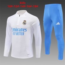 25/26 Real Madrid White Kids Player 1:1 Quality Training Jersey