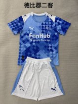 25/26 Derby County  Third Kids Kits 1:1 Quality Soccer Jersey