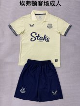 25/26 Everton  Away  Adult Kits 1:1  Quality  Soccer Jersey（成人套装）