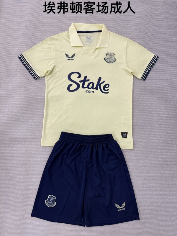 25/26 Everton Away Adult Kits 1:1 Quality Soccer Jersey(成人套装)
