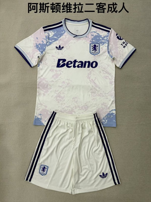 25/26 Aston Villa Third Adult Kits 1:1 Quality Soccer Jersey(成人套装)