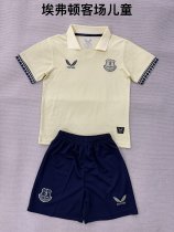 25/26 Everton  Away  Kids Kits 1:1 Quality  Soccer Jersey