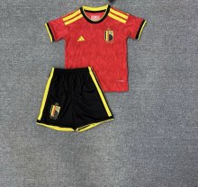 26/27（2026）Belgium  Home Kids Kits 1:1 Quality Soccer Jersey
