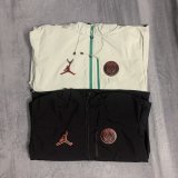 25/26 PSG Paris Interchange Jacket Black White Windbreaker