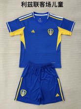 25/26 Leeds United  Away Kids Kits 1:1 Quality Soccer Jersey