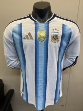 26/27（2026）  Argentina Home Player  Long sleeve 1:1  Quality Soccer Jersey