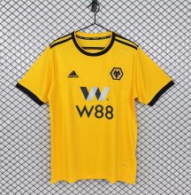 2018/2019 Wolves Home Yellow Fans Retro 1:1 Quality Soccer Jersey