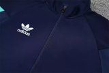 25/26 Adidas  Clover Black Jacket Tracksuit   1:1 Quality