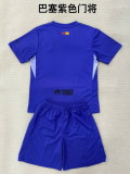 25/26 Barcelona Goalkeeper Purple adult  Kits 1:1 Quality Soccer Jersey （成人套装）