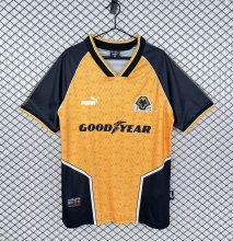 1996/1998 Wolves Home Yellow Fans Retro 1:1 Quality Soccer Jersey