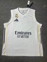 25/26 Real Madrid  vest  Fans White 1:1 Quality Soccer Jerse