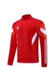 25/26 Adidas  Clover Red Jacket Tracksuit   1:1 Quality