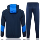 24/25 Marseille Blue Windbreaker Hooded Tracksuit 1:1 Quality