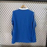 25/26 Real  Madrid Long Sleeve Special Edition Blue  Fans 1:1 Quality Soccer Jersey