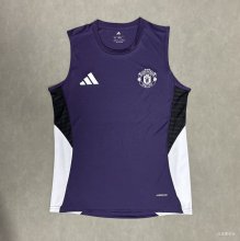 25/26 Manchester United  vest  Fans Purple 1:1 Quality Soccer Jerse