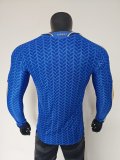 26/27 （2026） Italy Home Long Sleeve Blue Player 1:1 Quality Soccer Jersey