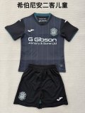 25/26 Hibernian Third  Kids  1:1 Quality Soccer Jersey
