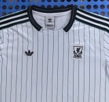 25/26 Liverpool T-shirt White Retro  Fans 1:1 Quality Soccer Jersey