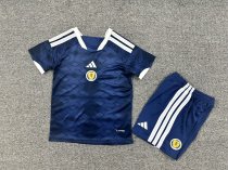 26/27 (2026)  Scotland Home  Kids 1:1 Quality Soccer Jersey
