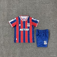 25/26 Crystal Palace Home Kids Kits 1:1 Quality  Soccer Jersey