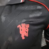 25/26 Manchester United  Retro Black  Player 1:1 Quality Soccer Jersey