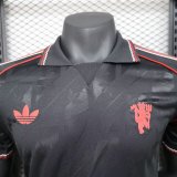 25/26 Manchester United  Retro Black  Player 1:1 Quality Soccer Jersey
