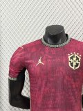 25/26 Brazil  Third  Red Player  1:1 Quality Soccer Jersey