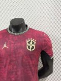 25/26 Brazil  Third  Red Player  1:1 Quality Soccer Jersey