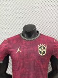 25/26 Brazil  Third  Red Player  1:1 Quality Soccer Jersey