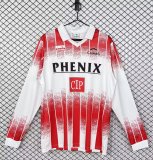 1991/1992  AS Cannes Home Long Sleeve Retro Fans 1:1  Quality Soccer Jersey