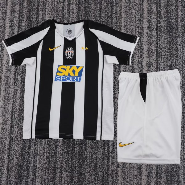 2004/2005  Juventus Home Kids Kits Retro 1:1 Quality Soccer Jersey