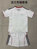 25/26  Frankfurt  Away Kids Kits 1:1 Quality Soccer Jersey