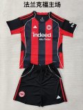 25/26  Frankfurt Home Kids Kits 1:1 Quality Soccer Jersey