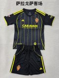 25/26 Real Zaragoza  Away Kids Kits 1:1  Quality Soccer Jersey