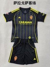 25/26 Real Zaragoza  Away Kids Kits 1:1  Quality Soccer Jersey