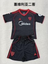 25/26  Sevilla FC Third Kids Kits 1:1 Quality  Soccer Jersey